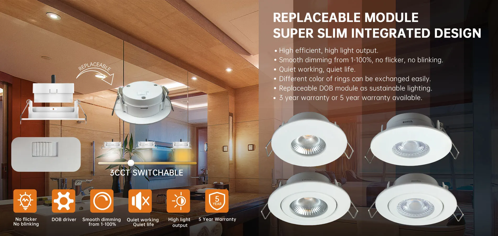 LED downlight RSRD1F6L-3