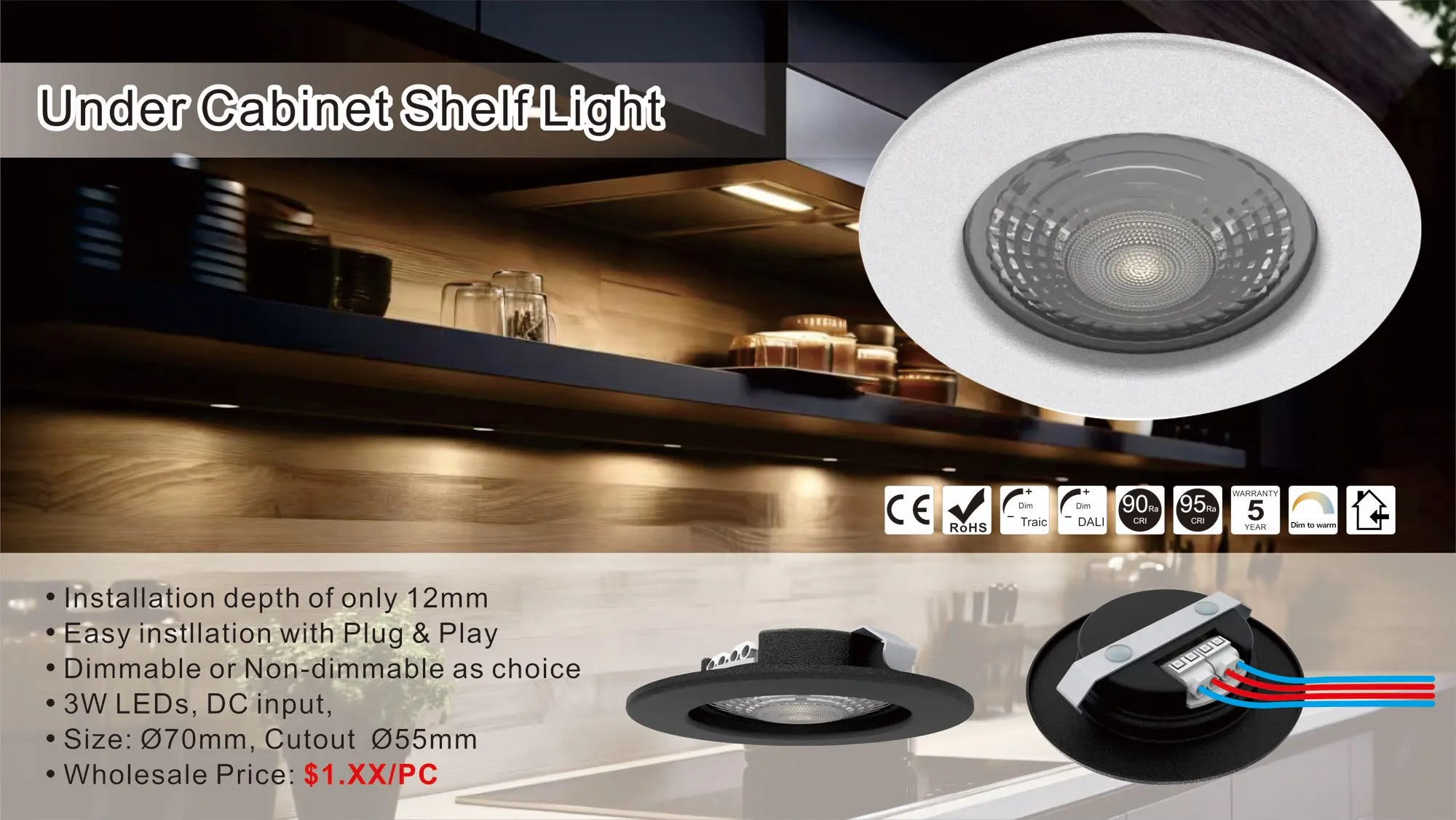 LED downlight RSRD1F3L